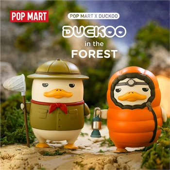 POP MART Duckoo Raca slika v gozdu, Slepo Polje Lutka Binarni Akcijska Figura, Darilo za Rojstni dan Otrok Igrača