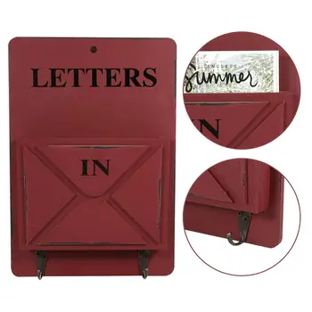 Les Poštni predal Pismo Rack Ključa Imetnika Pošta Organizator Steno Shranjevanje Ustvarjalno Dekoracijo Doma s Kavljem Obešalnik Pismo Rack