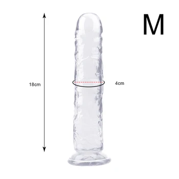 OLO Mehkega Jelly Vibrator G-spot Orgazem Realističen Penis Močan Sesalni Dick Igrača za Odrasle Analni Butt Plug Sex Igrače za Ženske