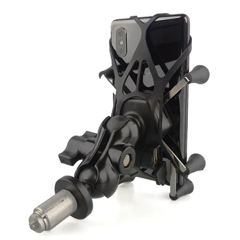 Motorno kolo, Mobilni Telefon, Držalo za Montažo Podporo Z USB Polnilnik 360-Stopinjski Zasuk za Moto 3.5-6 palčni GPS Skuter