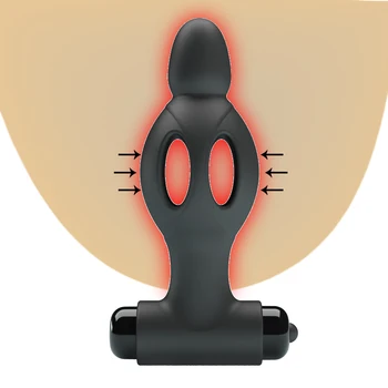 10 Hitrosti Votlih Butt Plug Adult Sex Igrače Silikonski Analni Vibrator Za Začetnike Unisex Analni Dilator Prostate Massager Anus Razširite
