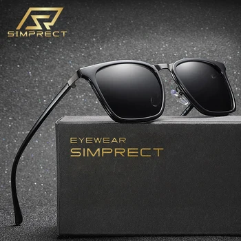 SIMPRECT TR90 Polarizirana sončna Očala Moških 2021 UV400 Visoke Kakovosti Kvadratnih Retro sončna Očala Proti bleščanju Voznika sončna Očala Za Moške