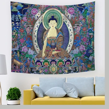 Mandala Bude, tapiserija steni visi odejo zidana padec ladijskega prometa doma dekor stenski preprogi