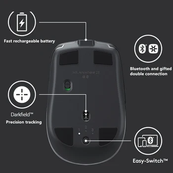 Logitech MX Master 3 Mouse/MX Kjerkoli 2S Brezžična Bluetooth Miška Urad za Miško, s Brezžična 2.4 G Sprejemnik master Mx 2s nadgradnjo