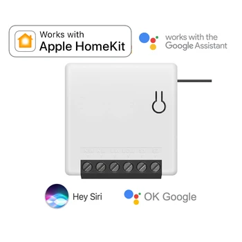 Apple HomeKit Stikalo Pametnega Doma Mini Sonof Google Pomočnik WiFi Brezžični Daljinski Vtičnico Glasovni Nadzor Rele 2 način AC