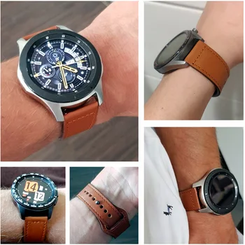 Orodje S3 meje Usnje zanke pasu za Samsung Galaxy Watch 46mm Huawei watch gt trak amazfit gtr 47mm zapestnica watchband 22 mm
