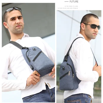 Moda Večfunkcijsko crossbody torbe za Moške Ramo Torbe za Prenosni računalnik Moški Nepremočljiva Potovanja Kurirji Vrečke Prsih pack