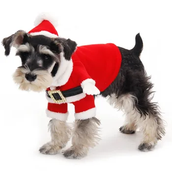Brezplačna Dostava Pes Božič Cotumes Pet Toplih Zimskih Oblačil Kuža Pes, Mačka Oblačila Božič Nositi Klobuk 5 Velikost