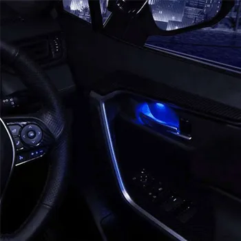Notranja Vrata Avtomobila Skledo Lučka Uspela Notranje zadeve Ročaj Led za Toyota RAV4 2019 2020 RAV 4