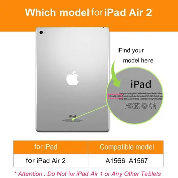 Premium Ultra Tanek in Lahek Zaščitni Jasno Primeru Cover Za iPad Zraka 2 Shockproof Prilagodljiv TPU Zračno Blazino Rob za iPad air2