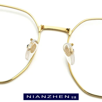 NIANZHEN Čistega Titana Očala Okvir Ženske Letnik Kvadratnih Kratkovidnost Optični Eye Glasses 2020 Novih Moških Očala Očala 1210