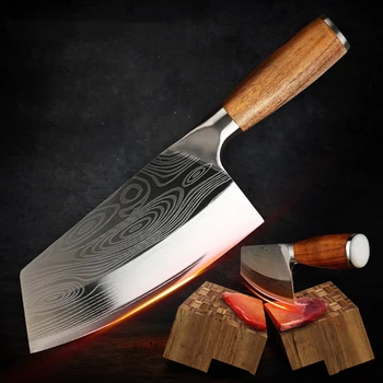 Kuhinjski Nož Za Gospodinjstvo, Iz Nerjavnega Jekla Kuhar Mesa Chopper Nož Kitajski Ročno Oblikovati Rezanjem Nož Cleaver Chopper Rezalno Orodje