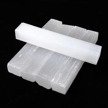 1pcs 85-90 g 12 cm Selenit Quartz Raw Kristal Zdravljenja Palico Točke Naravni Kamni Mineralnih odvzem