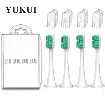 YUKUI Električna zobna ščetka Glave Za Xiaomi Mijia T300 T500 Sonic 3D Ultrazvočne Ustno Zob z Visoko Gostoto Zamenjava Glave