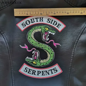 Nove Ženske Riverdale Serpents Umetno Usnje, usnjeni Jopiči Obreži Zgoraj Southside Kača Roza Črni PU Usnje Ulične Padec Zadrgo Plašč