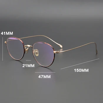 Ultralahkih Čistega Titana Optičnih Očal Okvir Moški Ženske Luksuzne Blagovne Znamke Letnik Recept Očala Za Kratkovidnost Okvir Nova Očala