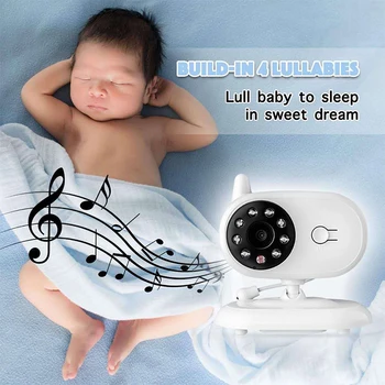 3.5 palčni Brezžični Video Barve Baby Monitor Visoke Ločljivosti Otroška Varuška Varnostne Kamere Night Vision Nadzor Temperature