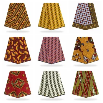 Nigerija Pravi Vosek Veritablee Visoke Kakovosti Vezenje Tkanine, Vroče Prodaje Ankara Afriške Vosek Tkanine, Tekstil Materiala Za Tiskanje