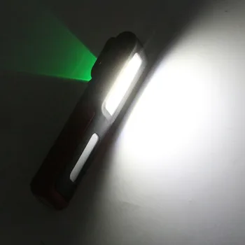 Prenosni COB LED Svetilka Magnetni Delo Svetlobe, USB Polnilna Svetilka Power Prikaz Visi Svetilka Svetilka Noč Razsvetljavo