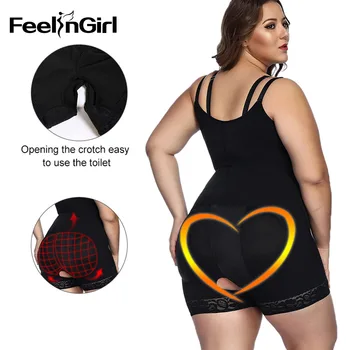 FeelinGirl Plus Velikost XS-6XL Shapewear Pasu Hujšanje Hlačnic Rit Podizač Modeliranje Trak Telo Oblikovalec spodnje Perilo za Ženske Obleka-A