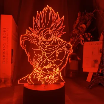 LED Nočna Lučka Anime 3D Lučka Akril 3D Svetlobe Anime Desk Svetlobe Otroci Spalnica Dekoracijo Svetlobe, Barva Spreminja, Dropshipping