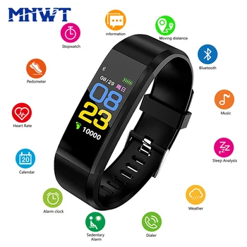 MNWT Smart Manšeta Fitnes Tracker Bluetooth Watch Krvni Tlak, Srce, Spanje Monitor Gledam Šport Zapestnica Za Android iOS