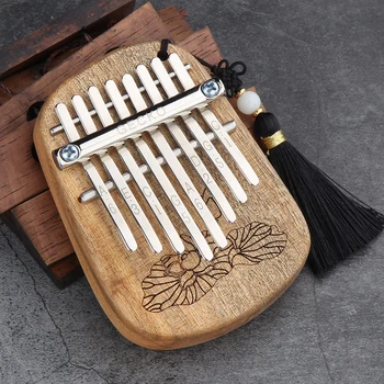 GECKO 8 Ključni Kalimba Afriške Prst Palec Klavir Polno Furnir, Kafra Lesene Tipkovnico Tolkala Instrument Glasba Darilo za Začetnike