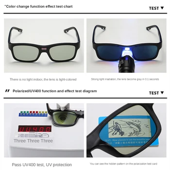 KAIXING moška sončna Očala Kameleon Vožnje Očala LCD Smart Čip Photochromic Polarizirana sončna Očala Proti Bleščanju Očala Za Ženske
