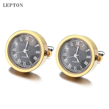 Vroče Prodaje Baterija Digitalni Watch zapestne gumbe Za Moške Lepton Pravi Ure zapestne gumbe Watch manšetni za Moški Nakit Relojes gemelos