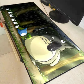 XGZ Totoro Anime Zaklepanje Robu Tipke Za Miško Notbook Računalnik Velike Mousepad Najboljši Gaming Mouse Pad Igralec Na Tipkovnici Prenosnega računalnika Miško Mat