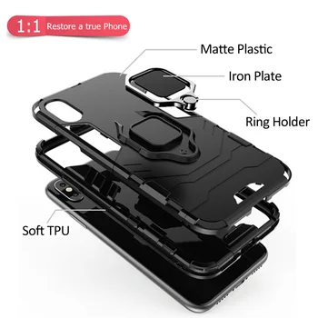 Nosilec za telefon, ki Zvoni Za Samsung Galaxy Note 9 Primeru Magnet Oklep Moda Pokrov na Za Samsung Opomba 9 Ohišje Za Samsung Opomba 9