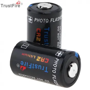 2pcs/veliko TrustFire CR2 3V 750mAh za Litijeve Baterije z Varnostno izpustni Ventil za Svetilko / Žaromet / Kamera