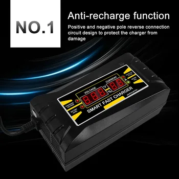 Popolno Avtomatsko Hitro Smart Akumulator Charger12V 10A 6A Svinčeno Kislinski/GEL Baterije Polnilnik LCD-Zaslon EU Plug NAS Plug