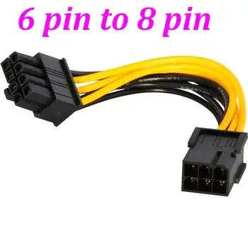 GPU 6 pin 8 pin PCI Express Power Converter Kabla Za grafično Kartico PCI E napajalnik 500pcs/veliko