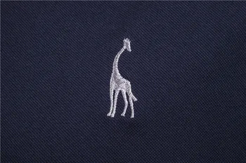 2020 Novih Kakovostnih Blagovnih znamk Moške Polo Mozaik Slim Fit Žirafa Vezenje Polo Majica Moških Modnih Oblačil