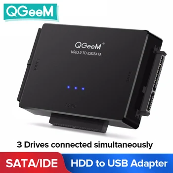 QGeeM SATA na USB IDE vmesnik USB 3.0 2.0 in Sata 3 Kabel za 2.5 3.5 Trdi Disk HDD SSD USB Pretvornik IDE, SATA Adapter