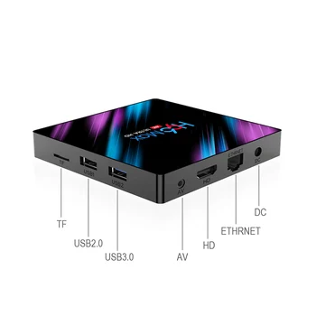 H96Max Android 9.0 TV box RK3318 Quad-Core podporo 4K QHD H. 265 1080P 2.4 G/5 G wifi 4G 64 G Bluetooth 4.1 Android H96 MAX QHD POLJE