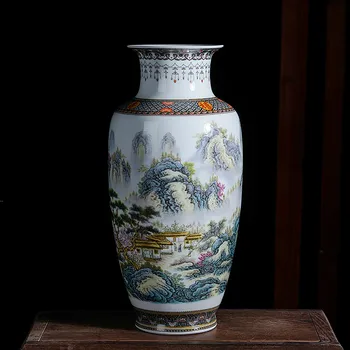 Kitajski Slog Letnik Jingdezhen Keramične Vaze Doma Dekoracijo Porcelana Cvet Vazo