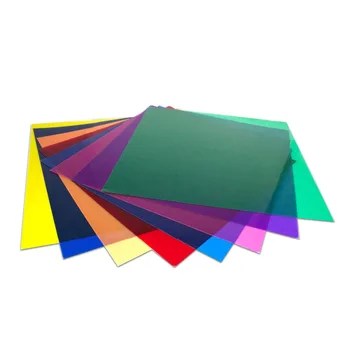 Univerzalni 30 x 30 cm Paket 8 Pregleden Barvne Korekcije Razsvetljavo Gel Filter za Foto Studio Dodatki