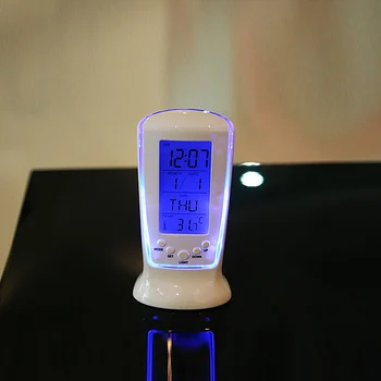 Nove Multi-funkcijski Digitalni LCD Budilka Glasbe LED Desk Namizni Koledar Termometer Prodaje Najboljšo Ceno