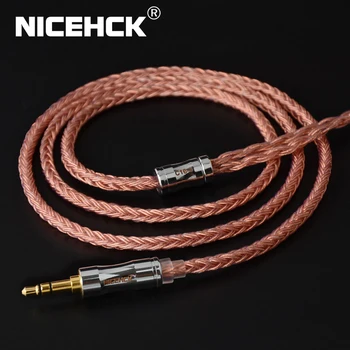 NICEHCK C16-3 16 Jedra Visoke Čistosti Baker 3,5 mm 2,5 mm 4.4 mm Vtič MMCX 2Pin QDC NX7 Priključek žične slušalke, kabel za telefon