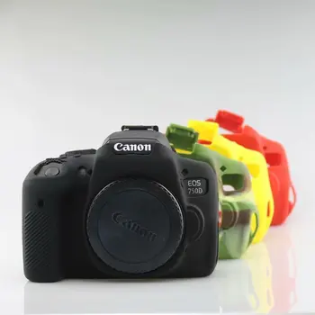 Fotoaparat Silikonske Gume Primeru Kritje Za Canon EF 100D 200D 600D 650D 700D 750D 1300D 1500D 5D4 5D3 6D DSLR Fotoaparat