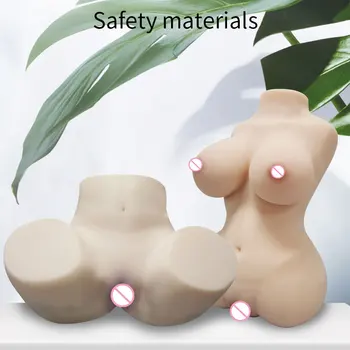 Seks Dolll & Polovico Telesa Sex Lutka za Moške z Velikim Brest Realistično 3D umetna vagina je za Moško Masturbators Gume Seksi muco
