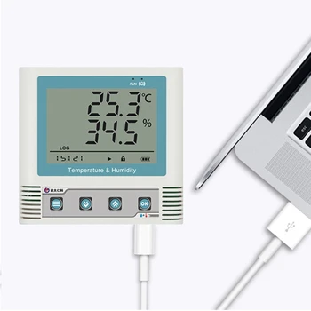 Visoko precizne USB temperatura in vlažnost diktafon, avtomatsko beleženje podatkov in generiranje krivulje, se lahko uporabljajo za hladno M7DA