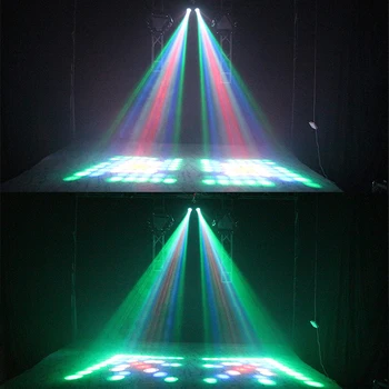 Auto/Zvok Actived 128 Vzorec LED Svetloba Dvojno/eno Glavo Ladja Flash Laser Fazi Učinek Razsvetljava DJ Disco Doma stranka Luči