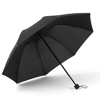 Debelo poceni uv edinstven kompakten 3 folding veter potovanja dež dežnik