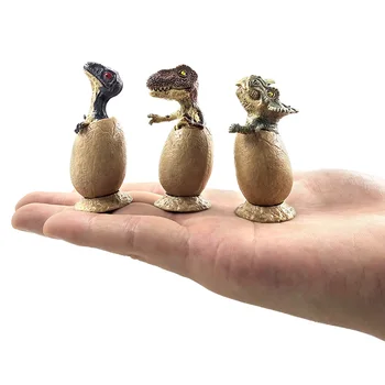 3Pcs/Set Dinozaver Simulacije Jajce Živali Model Plastične figurice doma dekor miniaturni pravljice vrtu okrasni dodatki sodobne