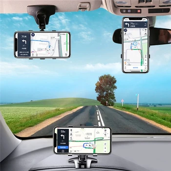 2021 HUD Avto, Mobilni Telefon, Držalo za 360 Stopinj Stati V nadzorni Plošči Vzvratno Ogledalo Dežnik Opno Nosilec za Telefon, GPS Gori Podporo
