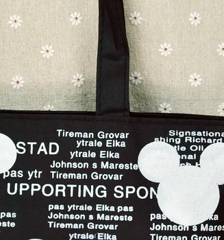 Disney Mickey mouse Risanka lady Vrečko Ramenski Visoka zmogljivost Torbico vrečko Nakupovanje, Prosti čas Tote bag torba ženske