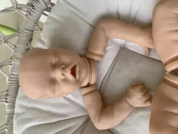 Prerojeni baby doll kompleti 18 inch spalna pravi baby twins lutka model zelo mehki sveže barve unpainted nedokončane lutka deli